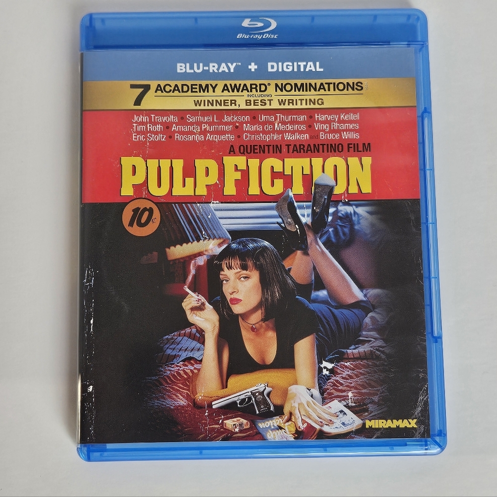Pulp Fiction Blu-ray (1994) Samuel L Jackson, John Travolta, Uma Thurman